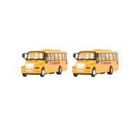 2 set of Inertial Engineering Car Educational Toy Develop Intelligence School Bus Toy L
