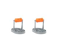 2 set of Interactive Toys Slow Feeder Bowl Training Dog Puzzle Toys for Puppy Cat Orange