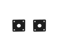 2 set of Jack Plate Lightweight Easy to Install Square Jackplate for Electric Guitar