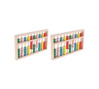 2 set of Kids Wooden Bead Abacus Counting Frame Educational Learn Maths Toy