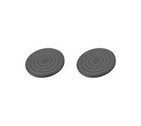 2 set of Lazy Susan Turntable Organizer 360 Degree for TV Cabinets Black 20x1.2 cm