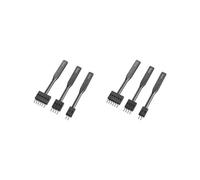 2 set of Leather Hole Punch Kit Leathercraft Punching Devices for Household Beginners 5 mm Black