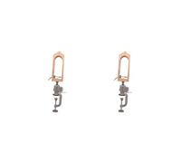 2 Set of Leather Stitch Horse Beech Adjustable for Leathercraft DIY Hand Stitching