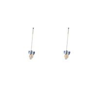 2 set of Mini Kids Mop Little Housekeeping Helper Tool for Holiday Preschool Birthday blue 74x14 cm