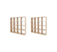 2 set of Mini Wooden Storage Display Organizer Stand for 12th Scale Dollhouse Wood