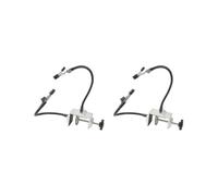2 Set of Moving Soldering Third Hand PCB Circuit Board Holder 2 Flexible Arm Black