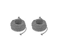 2 set of Pendant Light Cord DIY Lighting Fixture Cable for Industrial Bedroom Kitchen gray, 0.2x0.075cm