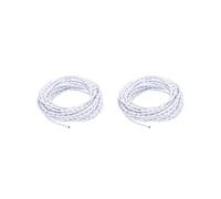 2 set of Pendant Light Cord DIY Lighting Fixture Cable for Industrial Bedroom Kitchen white, 0.2x0.075cm