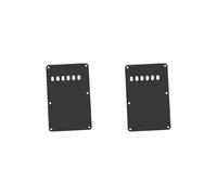 2 set of Pickguard Tremolo Cavity Cover Backplate for Electric Guitar Accessory Black