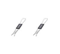 2 set of Portable Keycap Puller Switch Remover for Mechanical Keyboard 2 in 1, Black