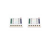 2 set of Professional sound Card 12 Sound Effects Low Noise for Karaoke Gaming Black