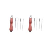 2 Set of PU Leather Sewing Awl DIY for Leatherworking Punching Holes Marking Surfaces