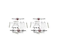 2 set of RC Car Accessory Front and Rear Assembly Kits for MN82 LC79 MN78 1/12 RC Car Argent, Silver, 15x20x5cm