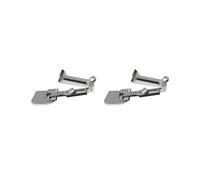 2 set of Rolled Hem Pressure Foot Durable Portable Hemming Folder Hemmer Presser Foot Adjust 15 mm to 25 mm Silvery