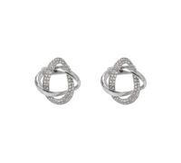 2 set of Scarf Ring for Women Jewelry for Ladies Metal Wrap Holder Shawl Clip Fashion Silvery 3.5 cm