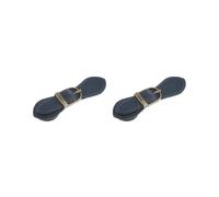 2 Set of Sew on Genuine Leather Tab Buckles Closure Bag Fastener DIY Replacement Royal Blue