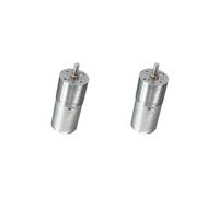 2 set of Silvery JGA25-370 Miniature DC Gear-Box Reducer Electric Motor 12V 620RPM
