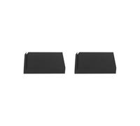 2 set of Speaker Riser Foam Sound Cushion Tilted Wave Section Acoustic Isolation Pads 20x30x4.5cm