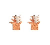 2 set of Story Learning Kids Zoo Plush Toy Animal Hand Glove Puppets Giraffe