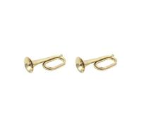 2 set of Trumpet with Mouthpiece Scouting Trumpet Bugle for Beginner School Orchestra Golden