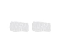 2 set of Universal Bird Cage Mesh Cover Parrot Cage Skirt for Parakeet Cockatoo Macaw S, white