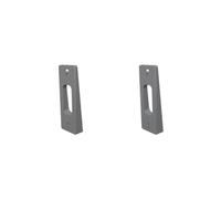 2 Set of Video Doorbell Mount Easy Installation Bell Holder for Room Office Apartment Upper Lower Bracket, 115x44x15mm