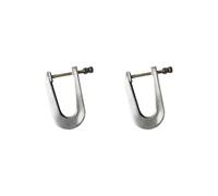 2 set of Violin Beam Clamp Replacement Universal Violin Panel Back Plate Bracing Clip 8.03cm, Silver