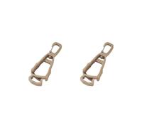 2 set Outdoor Glove Clip Anti Lost Multipurpose Hook for Outdoor Belt Loop Glasses Khaki, 10.5x3.5x1.5cm