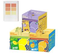2 Set Page Markers Labels for Reading Notes Transparent 2.75x2.75x2.75in
