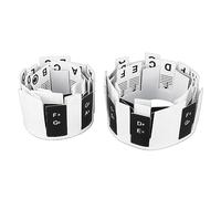 2 Set Piano Keyboard Note Labels, Removable 88 Key Piano Sticker PVC Piano Key Notes Guide Letters Stickers for Kids Beginner Learning (Black)