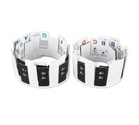 2 Set Piano Keyboard Note Labels, Removable 88 Key Piano Sticker PVC Piano Key Notes Guide Letters Stickers for Beginner Learning (Colorful)