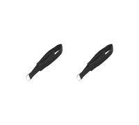 2 set Pilates Strap Lightweight Double Loop Pilates Equipment for Fitness Home Gym with silvery Rings
