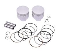 2 Set Piston And Ring Kit 49mm 49. 25mm 49. 5mm 49. 75mm 50mm STD +25 +50 +75 +100 Compatible With V-250 Motorcycle Engine Fits Models Like XV250(2x 0.75 Piston Ring)