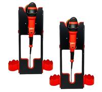 2 Set Polishing Machine Holder Wall Mount,Buffer Rotary Polisher Auto Car Detailing Storage Rack for Car Beauty Shop Accessory