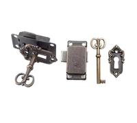 2 Set Practical Vintage Styles Skeletons Antique Zines Alloy Finish for Decorative Cabinet and Drawer Use Zines Alloy