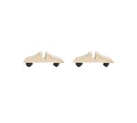 2 Set Privacy Screen Holder Wood Frame Wooden Screen Feet Movable Wheel for Office Wood Color