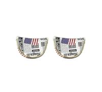 2 set PU Golf Mallet Head Cover Center Putter Sleeve the Old Glory Semicircle M