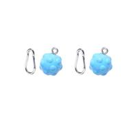 2 set Pull up Balls with Carabiner Accs Power Ball Hold Grips for Arm Back Fitness Blue