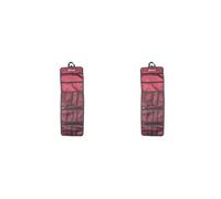 2 set Rock Climbing Carabiner Storage Bag Hardware Buckle Holder Pouch Purple Red