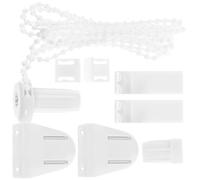 2 Set Roller Blind Bead Chain Buckles Repair Fittings White Plastic | Tool-free Mounting, Lightweight Compact Design, for Vertical Blinds, Window Repairs, Bedrooms and Handy Homeowners