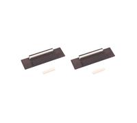 2 set Rosewood Bridge With Bone Saddle and nut for 3 String CIGAR BOX Guitar