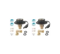 2 Set RV City Water Fill Inlet Adapter RV Water Hose Connector for Motorhomes Black