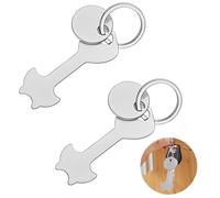 2 Set Shopping Trolley Releaser,Shopping Trolley Token, Stainless Steel Trolley Key, Shopping Cart Unlocker, Coin Operated Key, Reusable Shopping Trolley Token Coin