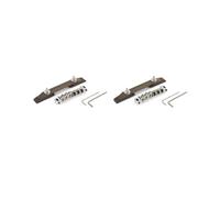 2 set Silver Jazz Guitar Rosewood Bridge with Saddles