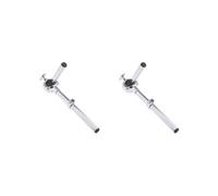 2 set Single Tom Holder Stand Mount Bracket Durable Steel Silver Plated