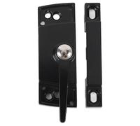 2 Set Sliding Window Sash Lock Aluminum Alloy Window Lock Zinc Alloy Lock Push Pull Zinc Alloy Material Window Hardware Sets (Black)