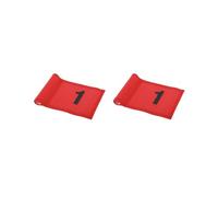 2 set Small Nylon Golf Flag Golf Practice Putting Green Flag Red with Number 1
