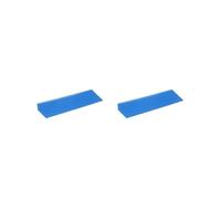 2 set Squat Wedge Blocks EVA Slanting Board Anti Slip Yoga Brick Yoga Wedge Block blue