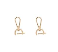 2 Set Swivel Snap Hooks Replacement DIY Crafts Trigger Clips Swivel Lobster Clasps 16mm Gold