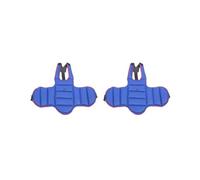 2 set Taekwondo Chest Guard Kids Adult Martial Art Chest Body Protector Blue L